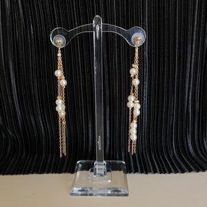 Vintage Jewelry - Pearl drop earring in gold Vintage Jewelry - Pearl drop earring in gold